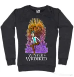 Bluza ADLER dama Winter is wrecked Negru melanj