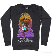 Bluza ADLER dama Winter is wrecked Negru melanj