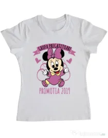 Tricou ADLER dama Absolvire Minnie Mouse Alb