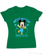 Tricou ADLER dama Absolvire Mickey Mouse Verde mediu
