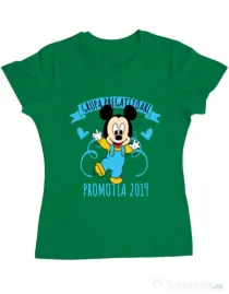 Tricou ADLER dama Absolvire Mickey Mouse Verde mediu