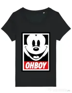 Tricou STANLEY STELLA dama Oh boy Negru