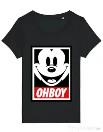 Tricou STANLEY STELLA dama Oh boy Negru