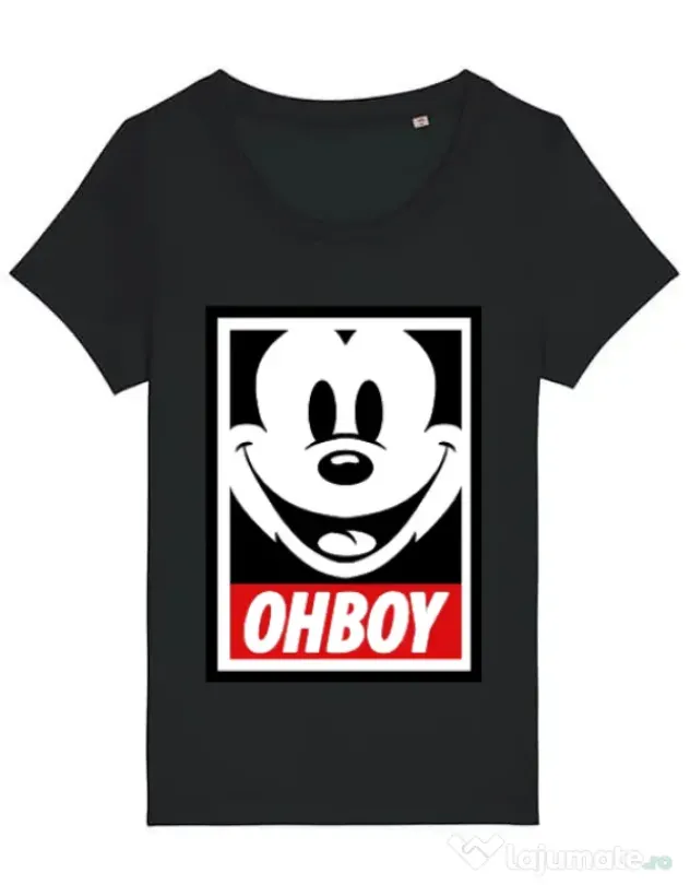 Tricou STANLEY STELLA dama Oh boy Negru