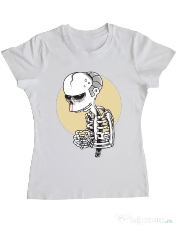 Tricou ADLER dama Death of Grandfather Alb