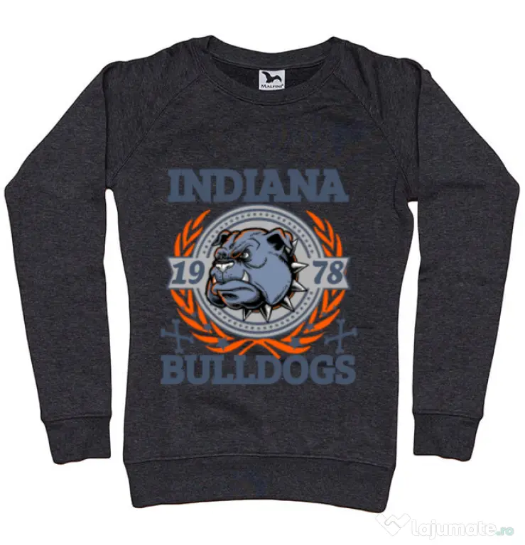 Bluza ADLER dama Indiana Bulldogs Negru melanj