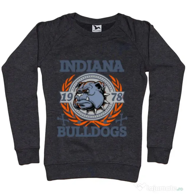 Bluza ADLER dama Indiana Bulldogs Negru melanj