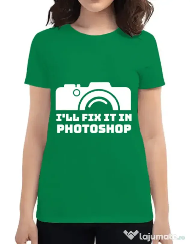 Tricou ADLER dama I’ll fix it Verde mediu