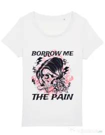 Tricou STANLEY STELLA dama Borrow me the pain Alb