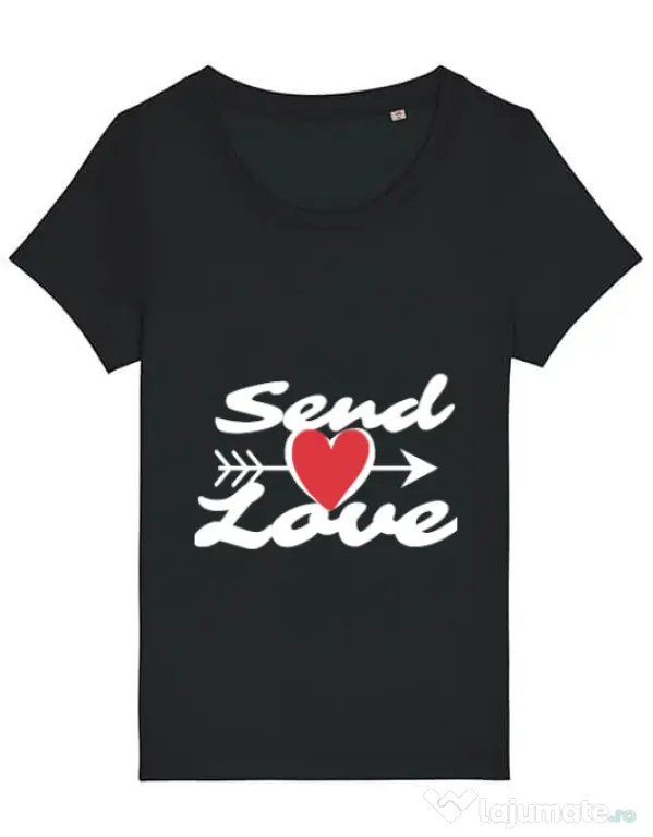 Tricou STANLEY STELLA dama Send love Negru