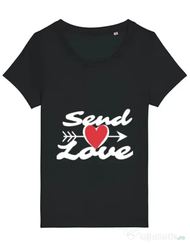 Tricou STANLEY STELLA dama Send love Negru