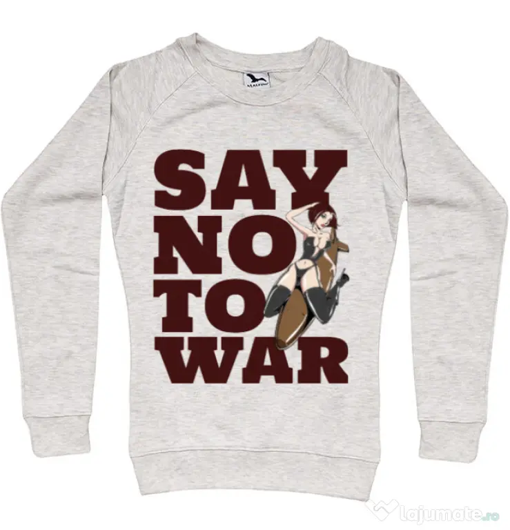 Bluza ADLER dama Say no to war Migdala melanj