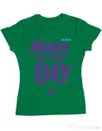 Tricou ADLER dama Made in the 80s Verde mediu