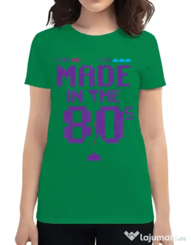 Tricou ADLER dama Made in the 80s Verde mediu
