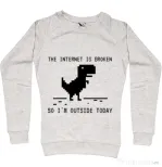 Bluza ADLER dama The internet is broken Migdala melanj