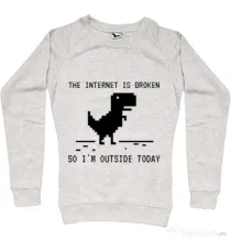 Bluza ADLER dama The internet is broken Migdala melanj