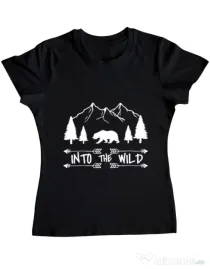 Tricou ADLER dama Into the wild Negru