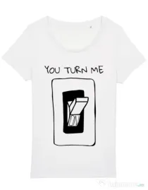 Tricou STANLEY STELLA dama You turn me on Alb