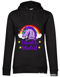 Hoodie dama cu gluga Death Metal Negru