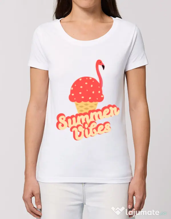 Tricou STANLEY STELLA dama Summer Vibes Alb