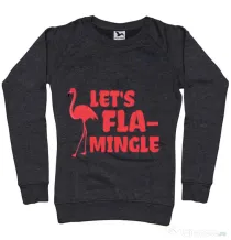 Bluza ADLER dama Let’s flamingle Negru melanj