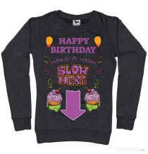 Bluza ADLER dama Make a wish Negru melanj