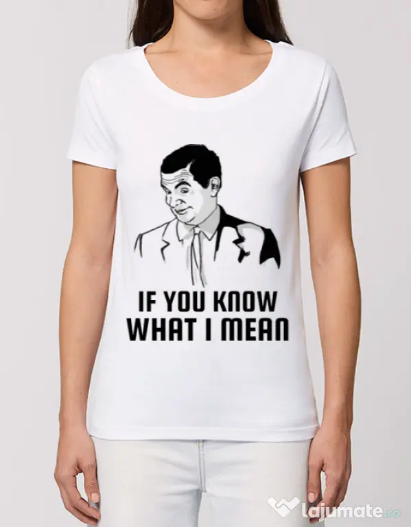 Tricou STANLEY STELLA dama If you know what i mean Alb