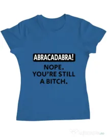 Tricou ADLER dama Abracadabra Albastru azuriu