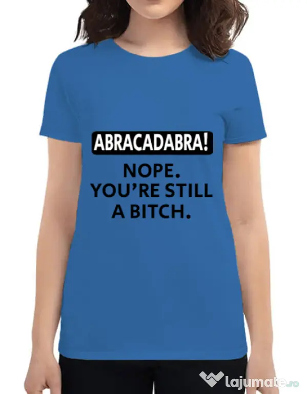 Tricou ADLER dama Abracadabra Albastru azuriu