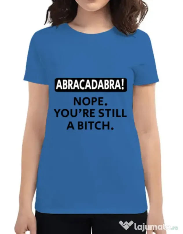 Tricou ADLER dama Abracadabra Albastru azuriu