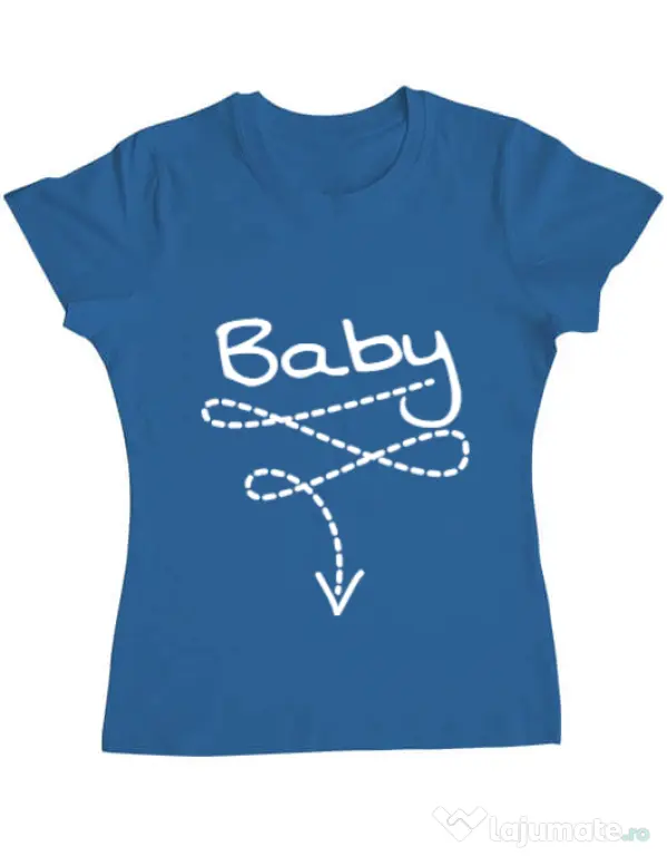 Tricou ADLER dama Baby Albastru azuriu