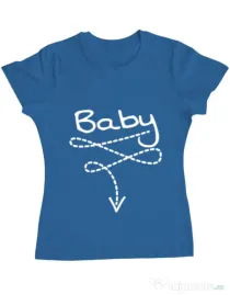 Tricou ADLER dama Baby Albastru azuriu