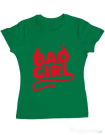 Tricou ADLER dama Bad girl Verde mediu