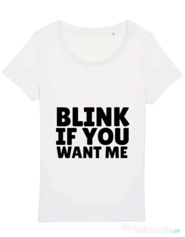 Tricou STANLEY STELLA dama Blink if you want me Alb