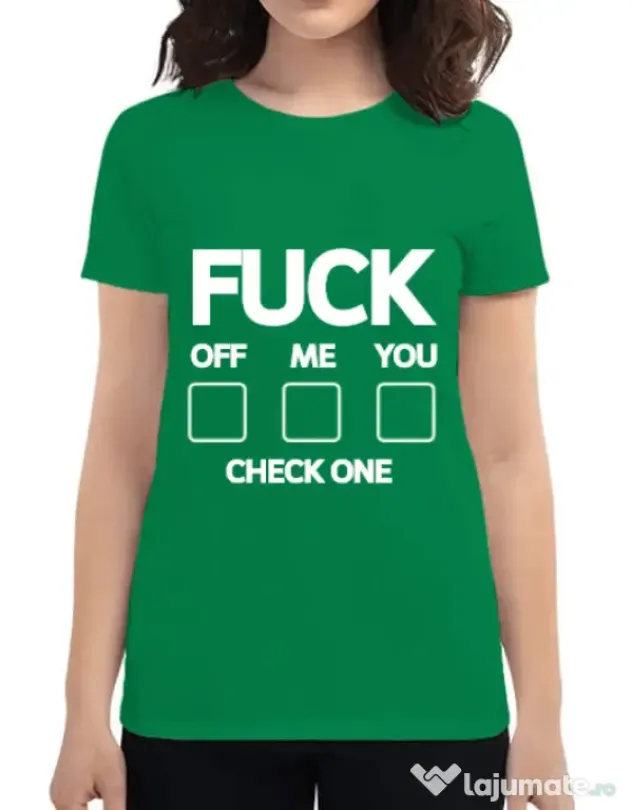 Tricou ADLER dama Check one Verde mediu
