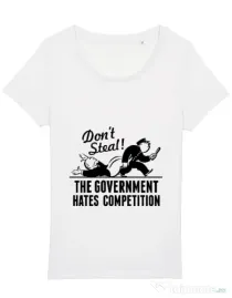 Tricou STANLEY STELLA dama Don't steal Alb