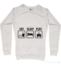 Bluza ADLER dama Eat sleep play Migdala melanj