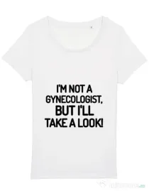 Tricou STANLEY STELLA dama Gynecologist Alb