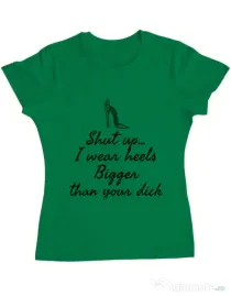 Tricou ADLER dama High heels Verde mediu