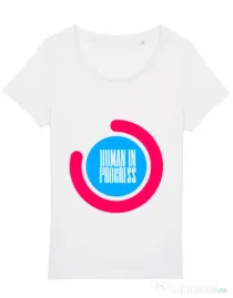 Tricou STANLEY STELLA dama Human in progress Alb