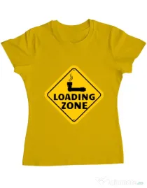 Tricou ADLER dama Loading zone Galben