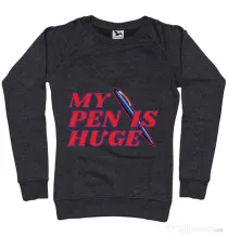 Bluza ADLER dama My pen is huge Negru melanj