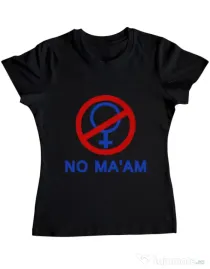 Tricou ADLER dama No ma'am Negru