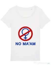 Tricou STANLEY STELLA dama No ma'am Alb