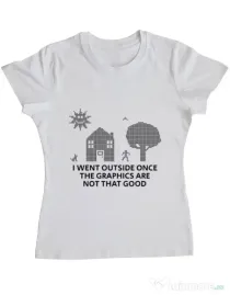 Tricou ADLER dama Reality graphics Alb