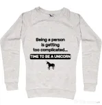 Bluza ADLER dama Time to be a unicorn Migdala melanj