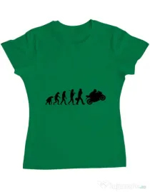 Tricou ADLER dama Evolution - motorcycle Verde mediu