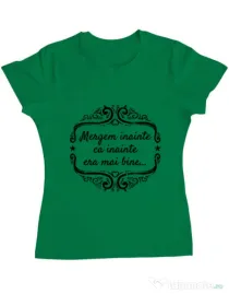 Tricou ADLER dama Mergem inainte Verde mediu