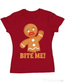 Tricou ADLER dama Bite me Rosu