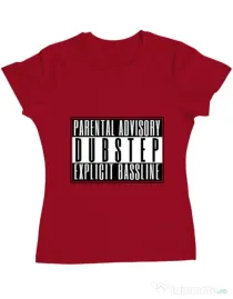 Tricou ADLER dama Explicit bassline Rosu